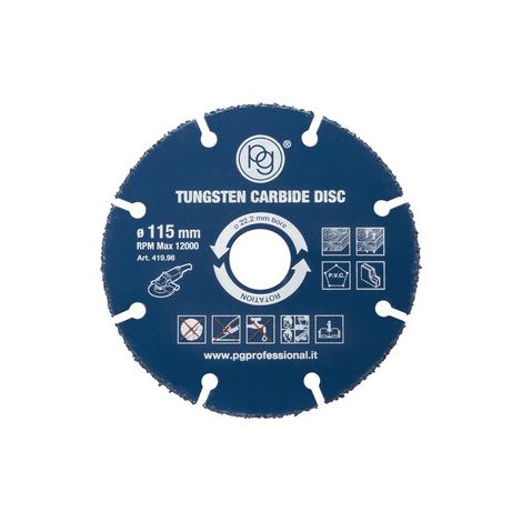 POGGI DISCO P/LEGNO TUNGSTENO D 115MM FORO 22,2