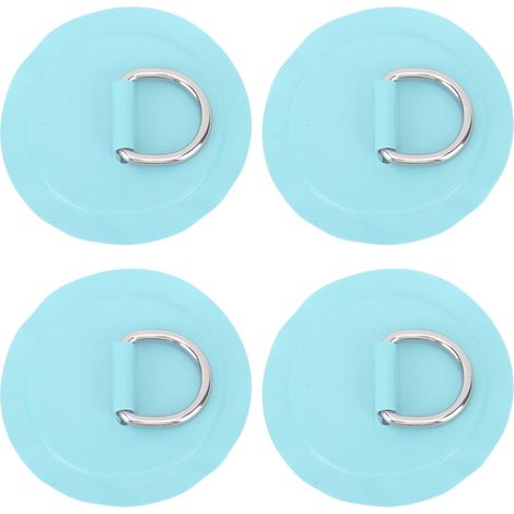 Patch rond léger en PVC avec anneau en D pour bateau gonflable, planche de surf, stand up paddle, 4 pièces, vert menthe (1/5)