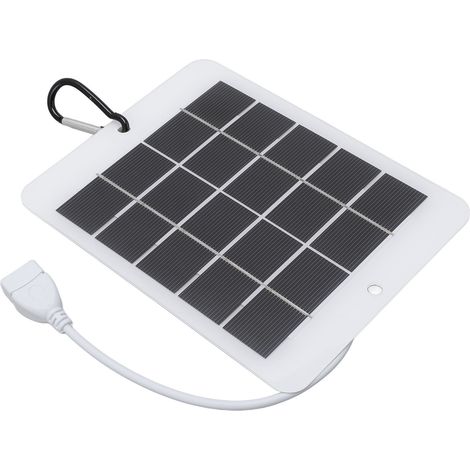 Chargeur solaire USB haute efficacité à panneau solaire monocristallin en silicium monocristallin pour téléphones, tablettes et appareils photo (1/5)