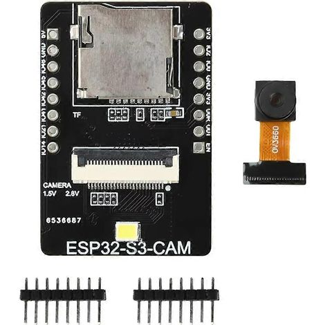 Carte de développement ESP32-S3-CAM WiFi Bluetooth avec module de reconnaissance visuelle, compatible USB-C et caméra OV2640/OV3660 (1/5)