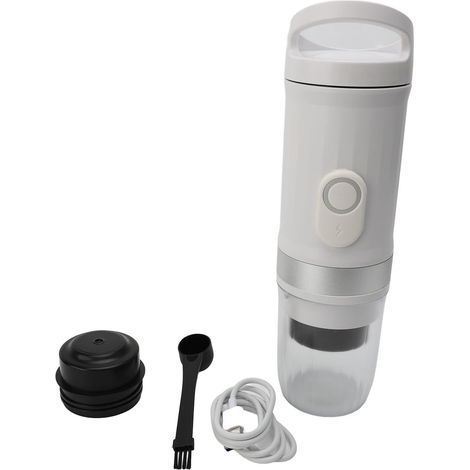 Cafetière portable 20bar, 100W, blanc, pour voyage et camping (1/3)