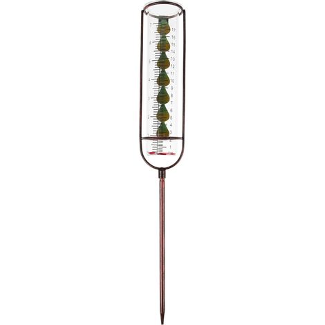 Frostsicherer Regenmesser mit Ersatzglasrohr für Garten und