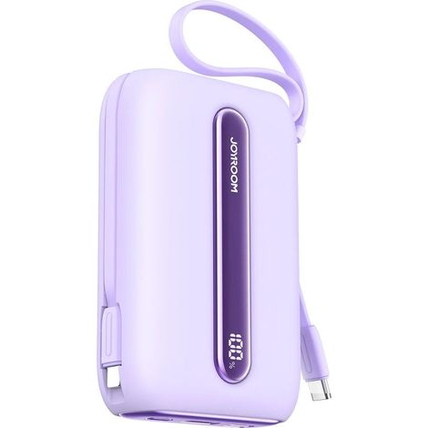 Joyroom Quick Charge 22,5W mini Powerbank avec deux câbles 20000mAh - Violet
