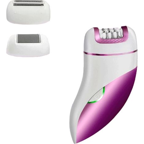 ÉPILATEUR ÉLECTRIQUE RECHARGEABLE 3 EN 1 POUR FEMMES, LIME DE PÉDICURE CORPORELLE SK-155 (1/5)