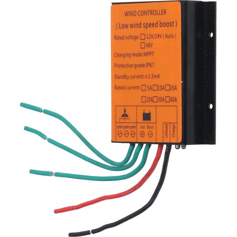 Contrôleur de charge éolienne 48 V 600 W MPPT, charge basse tension, protection IP67, convertisseur élévateur de tension 16 A