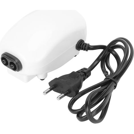 Pompe à oxygène petite et silencieuse, double sortie, Air d'aquarium domestique pour l'élevage de poissons, prise ue 220V (1/5)