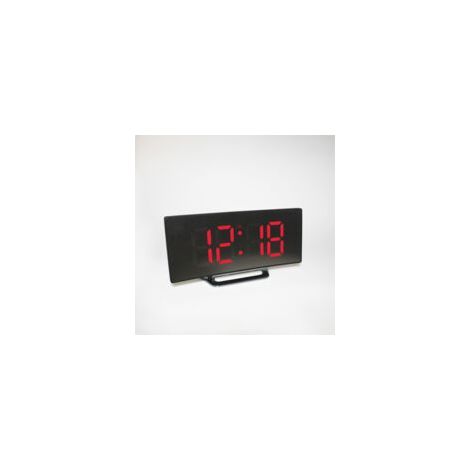 Große multifunktionale LED-Digitaluhr, elektrischer Wecker, verspiegelte Oberfläche, für Zuhause, Schlafzimmer, Ed (1/5)