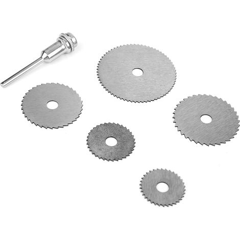 Lame de scie en acier rapide pour le travail du bois, des plastiques, les perceuses électriques, outils de découpe PVC et acrylique, argent (1/5)