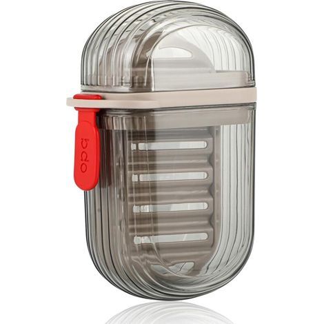 Portasapone da viaggio portatile - Scatola per sapone in plastica - con griglia di drenaggio, adatta per casa, bagno e viaggi (1/4)
