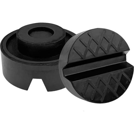 Patins en caoutchouc universels pour cric de voiture - 2 pièces de 65 mm - Idéaux pour un levage stable et la protection du plancher du véhicule (1/5)
