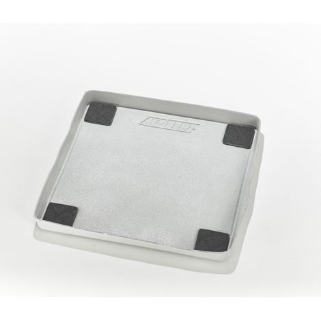 Mottez – Tapis de rétention d'eau pour machine à laver à chargement frontal – Antivibration – Polyéthylène 2.5mm – 620 x 620mm – B512V