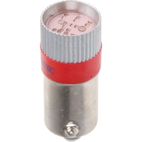 Voyant à LED Rouge, culot BA9S, 24V c.c. ( Prix pour 1 )