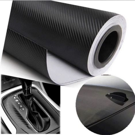 Autocollant de voiture - - Film vinyle carbone - 50cm x 127cm - Résistant aux UV - Auto-adhésif (1/4)
