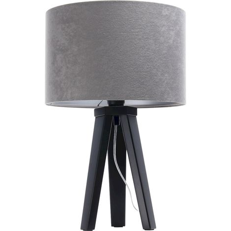 Lampe de chevet glamour 010s-013 - Noir, gris, argent (1/5)