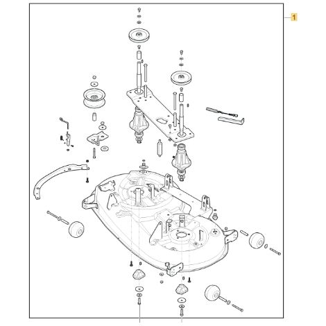 MÄHWERK-KIT 108SD MTR (RIC) ORIGINAL STIGA - 382565104/0 (1/2)