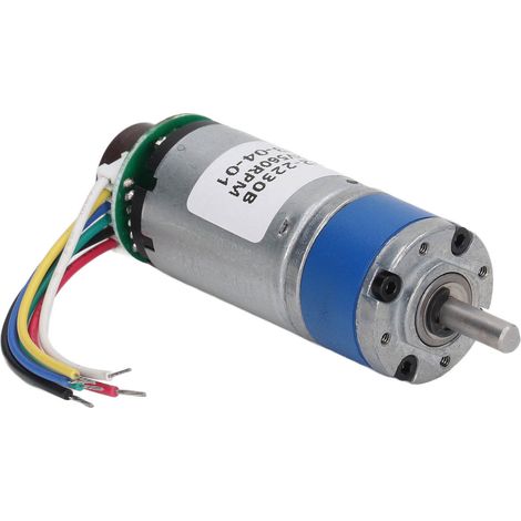12-V-Gleichstrom-Getriebemotor, Drehzahlreduzierung 560 U/min, 22-mm-Planetengetriebemotor mit Encoder für Maschinen (1/5)