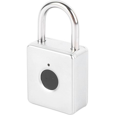 Cadenas à empreinte digitale haute précision, antivol, portable, étanche, sans clé, pour casiers à bagages, dortoirs, argent (1/5)