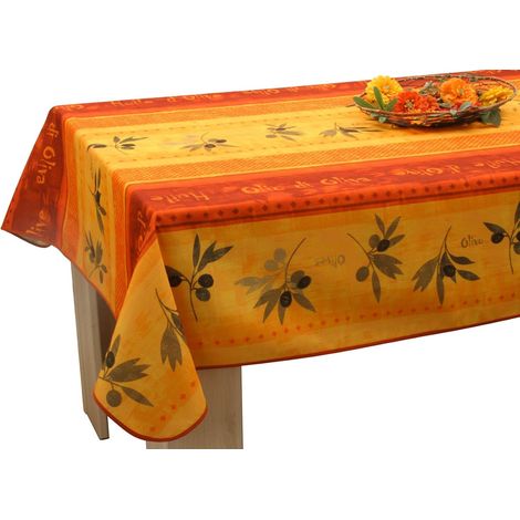 Nappe Anti-Taches Olivo Rouge - Taille : Rectangle 150x200 cm (1/5)