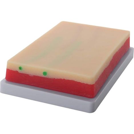 Modèle D'entraînement À L'injection De Ponction Veineuse, Modèle D'entraînement À Suture De Peau Humaine en Silicone, Coussin De Pratique D'injection À 3 Couches De Peau