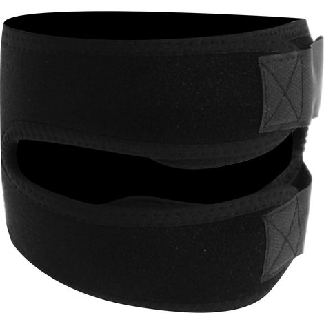 Sangle rotulienne en silicone réglable pour soutien du tendon rotulien, bande de genou pour course, fitness et randonnée (1/5)