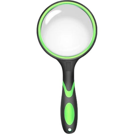Loupe à main 10X pour seniors, grande loupe de lecture avec poignée ergonomique, grossissement puissant pour livres et détails. (1/5)