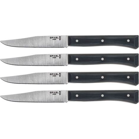 Opinel Tischmesserset Facette 4-teilig Schiefer