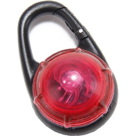 Collier lumineux pour chien pour les promenades nocturnes : veilleuse clignotante avec clip pour chiens, lampe LED étanche pour animaux de compagnie. (1/5)