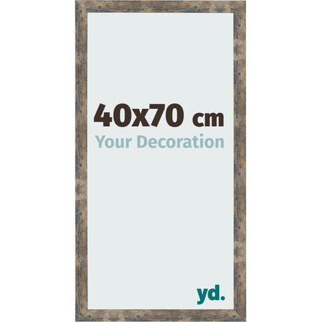 yd. - Cadre photo 40x70 - Bleu Or Melange - MDF - Bologna (1/5)