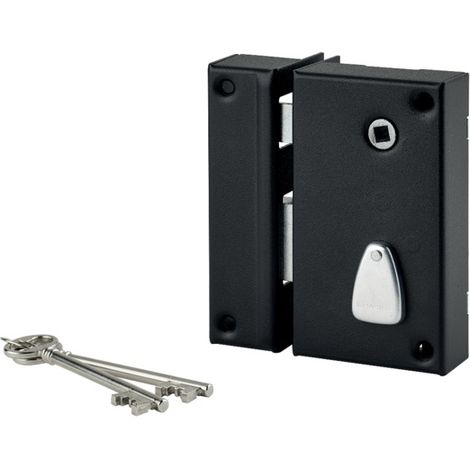 Cerradura vertical 6 ranuras 130x75 mm THIRARD Distancia central 70 con seguidor - Izquierda - 034120