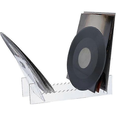 Présentoir pour disques vinyles 12 et 10 pouces, compatible avec les albums LP, en acrylique. WHBYV (1/4)