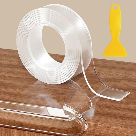 5m Protege Coin de Table Bebe Protege Coin de Table Bebe Transparent Protection Table Transparent Protection Meuble Bébé Pré-Adhésif Extra Fort Nano Tape Protection Coin de Table pour Sécurité Bebe (1/5)