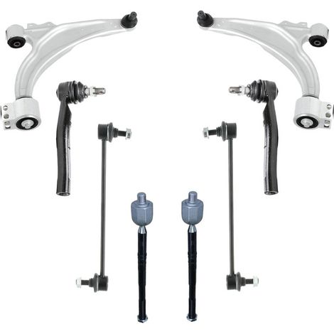 KIT BRACCIO OSCILLANTE 8 PEZZI COMPATIBILE CON OPEL ASTRA J (P10) 1.6 CDTi (68) / Kit Sospensione Completo OE/OEM / Bracci Oscillanti + Testine Sterzo / Sostituzione Diretta OEM