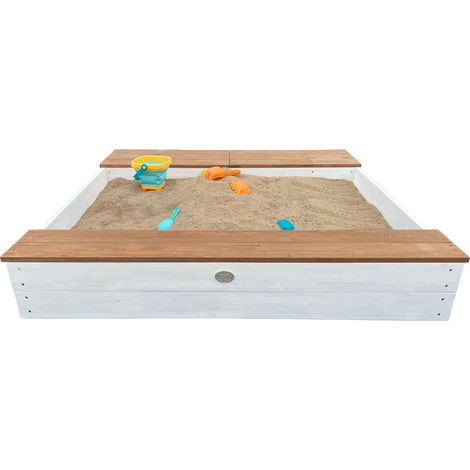 Bac à sable avec Bassin et Espace de Rangement - AXI Evy - Blanc, Brun - Pour Enfant à partir de 3 ans - Jeux - Jouets Bac à sable avec Bassin et Espace de Rangement - AXI Evy - Blanc, Brun - Pour Enfant à partir de 3 ans - Jeux - Jouets