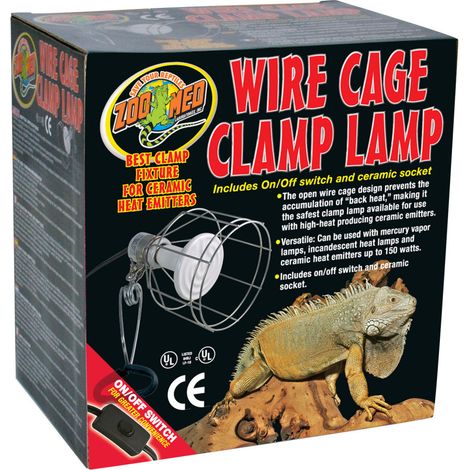 Support de Lampe à pince à cage métallique LF-10EC pour terrarium - Zoo Med (1/2)