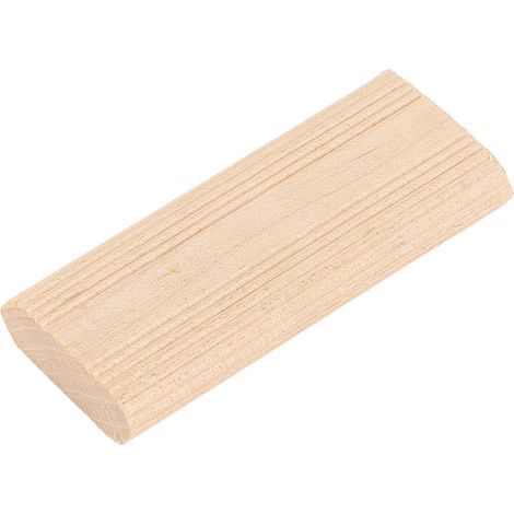 50 chevilles en bois de hêtre rainurées de 8 x 22 x 50 mm pour le travail du bois, l'assemblage de meubles et la fabrication d'armoires. (1/5)