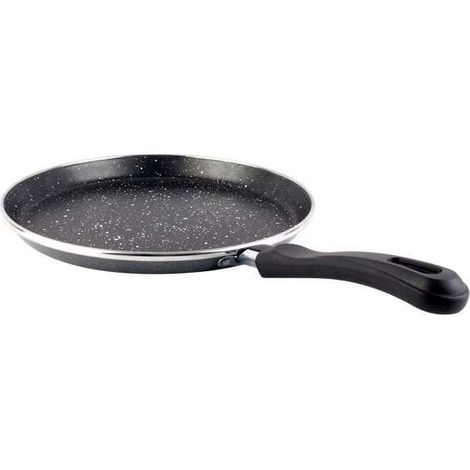 Vitrinor VIT077 K2 Crepiera 24 cm Acciaio Smaltato Antiaderente Effetto Pietra Induzione colore Grigio