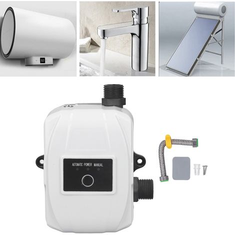 Pompe de surpression domestique entièrement automatique, 100 W 24 V, petite pompe centrifuge, pompe de pressurisation de tuyau de douche pour chauffe-eau solaire, pompe basse fréquence, norme européen (1/5)