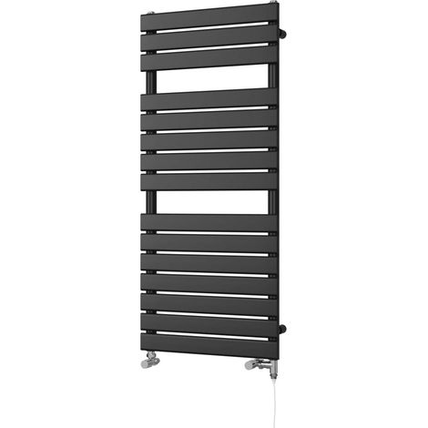 Typhoon - Black Dual Fuel Towel Rail H1156mm x W500mm Standard (1/3)