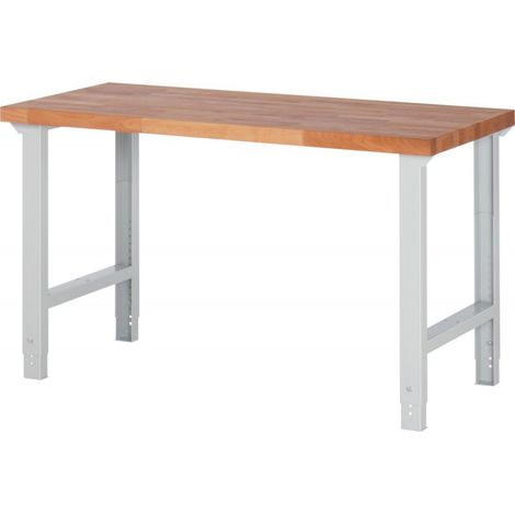 Bancos, ajustable de altura 1500x700mm H790-1140mm,Bu40mm,R7035 (1/2)