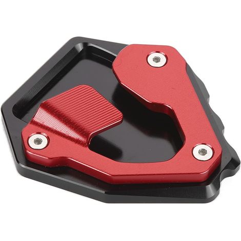Béquille Large et Extension de Port pour CRF1000L Africa 2016-2019, Béquille Latérale en Aluminium pour éviter de Couler sur les Softs (rouge) (1/5)