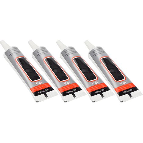 Colle de réparation pour écran tactile de téléphone, anti-déformation, adhésif souple et visqueux, outils de collage faits main (25 ml B7000, paquet de 4 pièces) (1/5)