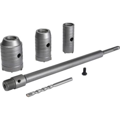 HOXILEELEOForets et tiges de forage, diamètres 30 mm, 40 mm et 50 mm, marque Veteran, rallonge SDS Plus 350 mm. (1/4)