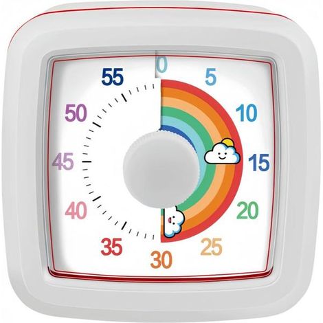 Minuteur visuel pour enfants et adultes, compte à rebours de 60 minutes pour la salle de classe, la cuisine, le bureau, outil de gestion du temps de type Pomodoro pour les tout-petits atteints de TDAH (1/5)