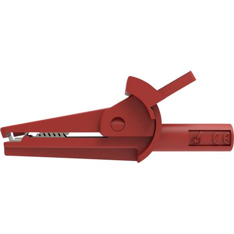 Schützinger SAK 6715 Ni / 2 / RT Morsetto a clip/coccodrillo isolato Presa Rosso