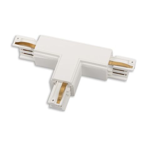 Connettore a T sinistro per binario trifase bianco Maxlight