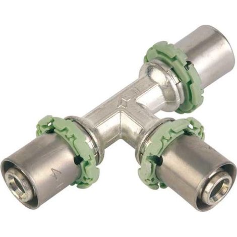 Pressfitting für Metallverbundrohr, T-Stück, gleiche Abgänge, 20x20x20mm (1/3)