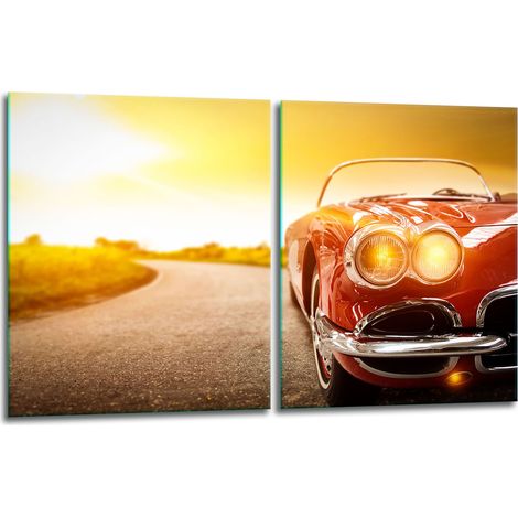 2 plaques de protection en verre pour cuisinière 40x52 Auto (1/5)