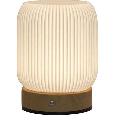 Lamp of bedside touchscreen to LED 3 colors, night light for bedroom d'enfant with controller, without wire 3 000 mah, rechargeable by USB, ideal for l'allaitement, the bedroom or the living room. (1/5)