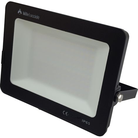 Faro led smd 200w proiettore IP65 da esterno faretto nero altà luminosità luce calda fredda metallo calda 3000k (1/4)