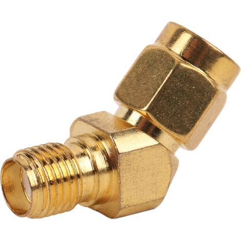 Connecteur SMA 45° mâle-femelle à large bande de fréquences, stable, pour antenne de mesure. (1/5)